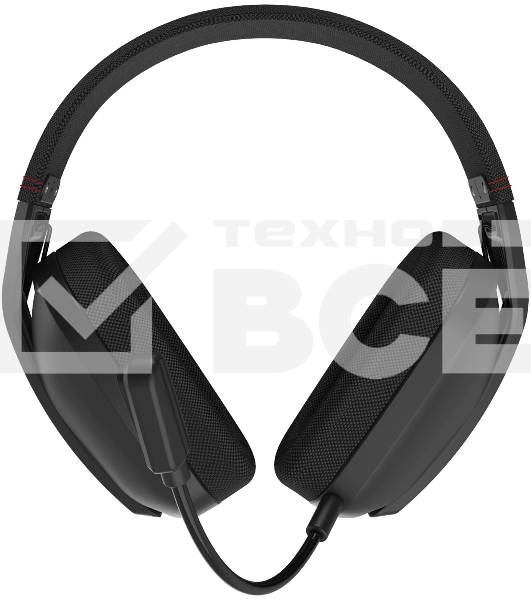 Наушники с микрофоном Оклик HS-L750G черный 1.5м накладные  оголовье