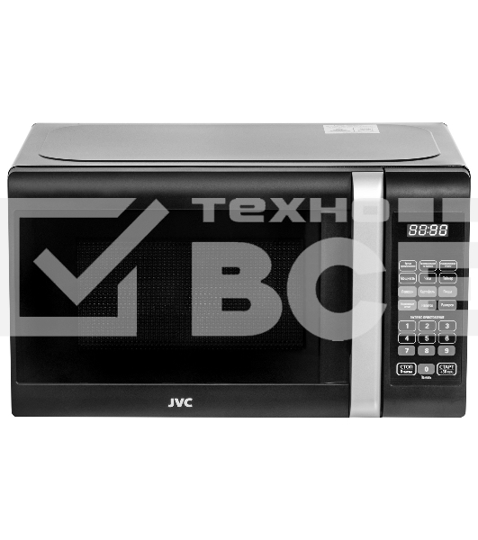 Микроволновая печь JVC JK-MW381S черный, 20 л, 700 Вт, переключатели - сенсор