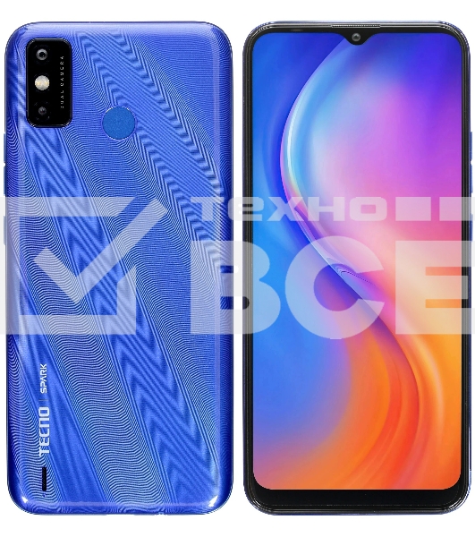 Смартфон Tecno KE5 SPARK 6 Go водяной синий