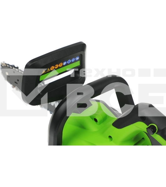 Цепная пила аккумуляторная GreenWorks G24CS25K4, 24V, 25 см, c АКБ 4А·ч и ЗУ (2007707UB)