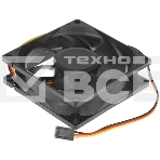 Вентилятор для корпуса Gembird 80x80x25, гидрод., тихий, 3 pin/4pin Molex, провод 30 см (S8025H-3P4M), фото 1