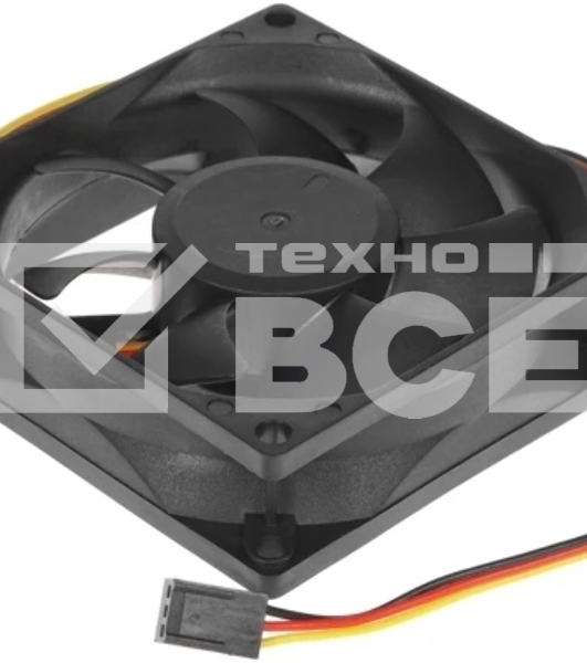 Вентилятор для корпуса Gembird 80x80x25, гидрод., тихий, 3 pin/4pin Molex, провод 30 см (S8025H-3P4M)