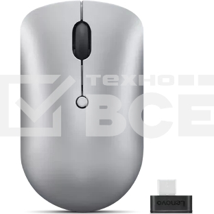 Мышь беспроводная Lenovo 540 светло-серый, 2400 dpi, радиоканал, USB-C, кнопки - 4