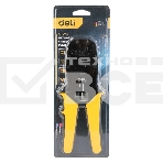 Обжимные клещи Deli DL2468C 8P(RJ-45), 6P(RJ-14 и RJ-12), 4P(RJ-9) 200мм, фото2