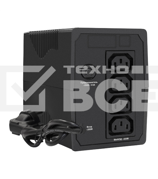 Источник бесперебойного питания ExeGate EP285586RUS SpecialPro Smart LLB-600.LCD.AVR.C13 600VA/360W, LCD, AVR, 4*IEC-C13, черный