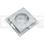 Механизм розетки 1-м СП AtlasDesign без заземл. защ. шторки 16А алюм. SchE ATN000349, фото2