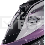 Утюг Galaxy Line GL 6128, фиолетовый с черным, паровой, 2200 Вт, постоянный пар 30 г/мин, паровой удар 140 г/мин, функции: самоочистка, антикапля, антинакипь, функция увлажнения, вертикальное отпаривание, защита от перегрева, индикатор нагрева, керамическое покрытие подошвы, резервуар для воды 170 мл, фото3