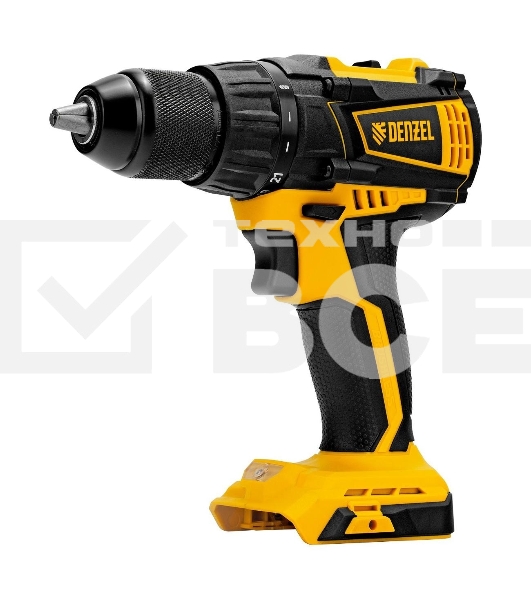 Дрель-шуруповерт Denzel BLDL-IB-18-0, Аккумуляторная, 18В, Без АКБ и ЗУ