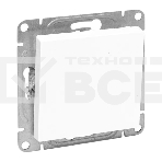 Механизм выключателя EKF UP1-SWW-11 одноклавишный, проходной, белый Эпика, фото 1