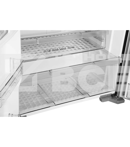 Холодильник Hitachi R-W660PUC7X GC шампань стекло двухкамерный 396/144л морозилка сверху, No Frost, Side by Side