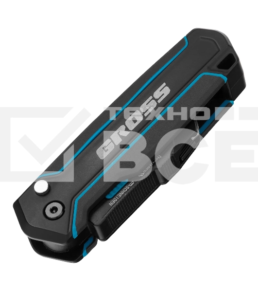 Нож-скребок складной Gross 78891, 19 мм, сменное лезвие, SK2, 5 запас. лезвий, алюмин. корпус, клипса