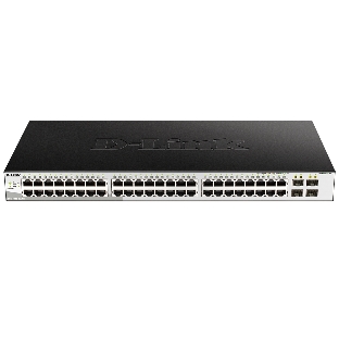 Коммутатор D-Link DGS-1210-52/ME/B1A, 48×1 Гбит/с + 4×1 Гбит/с SFP, управляемый