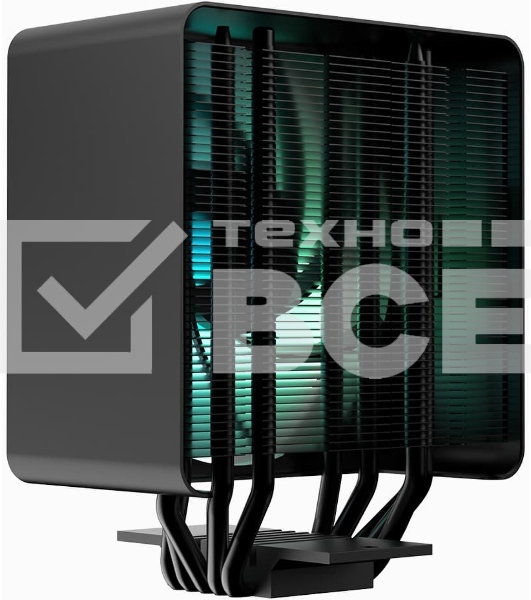 Кулер для процессора Aerocool / Formula APNX AP1-V ARGB черный, 120 мм, алюминий, 1800 об/мин, 32.8 дБ, 4 pin, 245 Вт, 157 мм