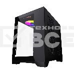 Компьютерный корпус Powercase Vision Micro, Black, Tempered Glass, 4х 120mm 5-color fan, чёрный, mATX  (CVBM-L4), фото2