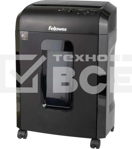 Шредер Fellowes Powershred 10M FS-4630601{DIN P-5, 2х15мм, 10лст., 19лтр., Safety Lock}, с микрорезкой