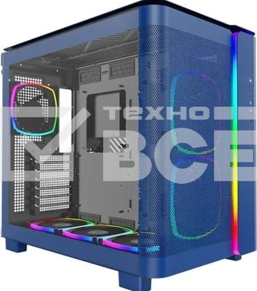 Компьютерный корпус Montech King 95 Pro голубой без БП ATX 4x120мм 2x140мм 1x180мм 2xUSB3.0 audio bott PSU