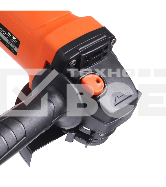 Машина углошлифовальная (УШМ) PATRIOT AG 135L, диск 125мм, 950Вт, 11000об/мин, дополнительная рукоятка, быстрая замена щеток, фиксация кнопки включения