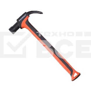 Молоток-гвоздодер PATRIOT NHF 450 S, кругл.боёк 450 гр, 50-58 HRC, fiberglas+TPR  рукоять, малый вес, компактный размер, антивибрацион.система, магнитный гвоздодержатель, покрытием PTFE (Teflon), 570 гр, 318 мм