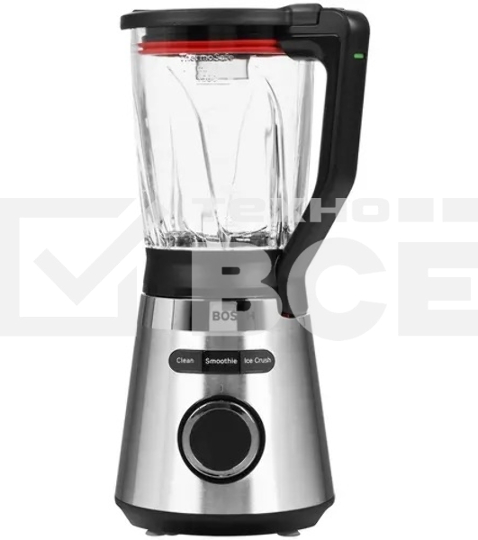 Блендер стационарный Bosch MMB6384M, 1200Вт, черный/нержавеющая сталь