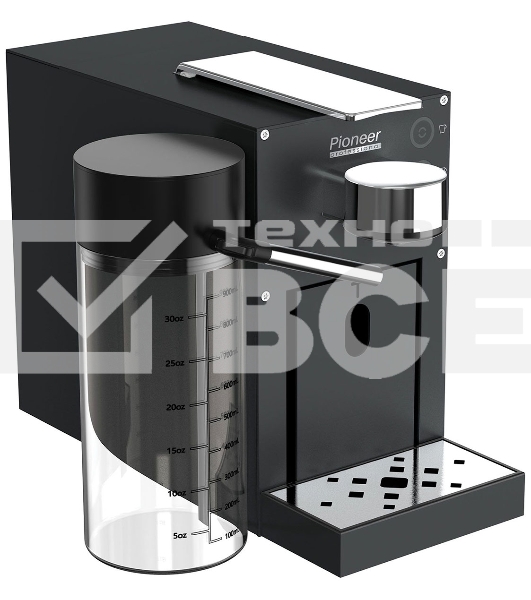 Кофемашина капсульная Pioneer CMA022 черный, исп. кофе - капсулы Nespresso, 1 л, 1400 Вт, 20 Бар