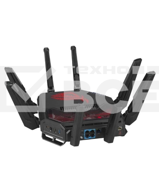 Маршрутизатор ASUS GT-BE19000, черный/красный, 90IG0850-MO9A0V