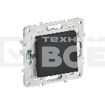 Выключатель 1-кл. IEK SKANDY SK-V01G 10А графит SK-V10-0-10-K53, фото 1