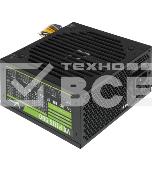 Блок питания Aerocool / Formula ATX 500W AC VX PLUS (20+4pin) 120mm fan 3xSATA RTL