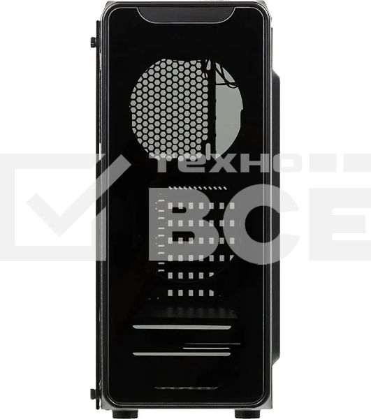 Компьютерный корпус Accord JP-X черный без БП ATX 2xUSB2.0 1xUSB3.0 bott PSU
