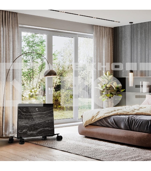 Конвектор Electrolux ECH/BMI-1500 Marble + шасси EFB/M серый, 1500 Вт, 20 м2, электронный термостат