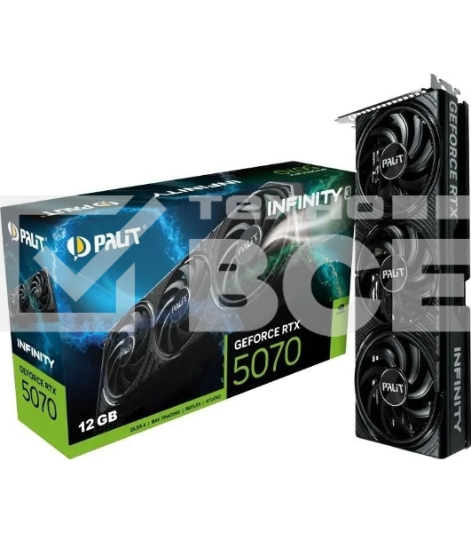 Видеокарта Palit PA-RTX5070 INFINITY 3 12GB  RTX 5070 12Gb 192bit GDDR7 2325/28000 HDMIx1 DPx3 HDCP Ret