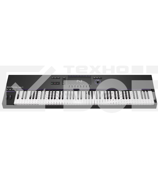 Клавиатура MIDI [29855] Native Instruments [Kontrol S88 Mk3] 88 клавиш, полновзвешенные Fatar, чувствительны к скорости нажатия с послекасанием, дисплей, 8 энкодеров, колеса высоты тона и модуляции, 4 входа для педалей, MIDI вход/выход
