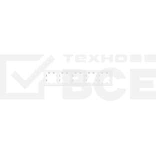 Рамка 5 - местная EKF Эпика UP1-FPW-05, белая, пластик