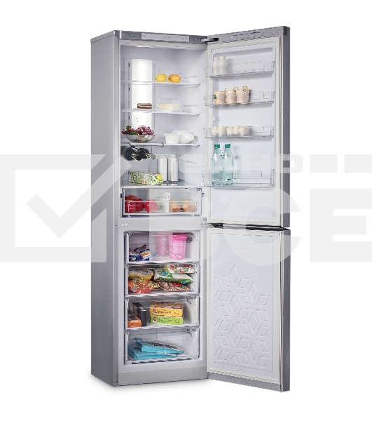Холодильник Бирюса Б-M980NF металлик двухкамерный 240/130л морозилка снизу, No Frost