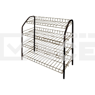 Этажерка НИКА ЭТ1/А, медный антик, 4 полки 700x660x300