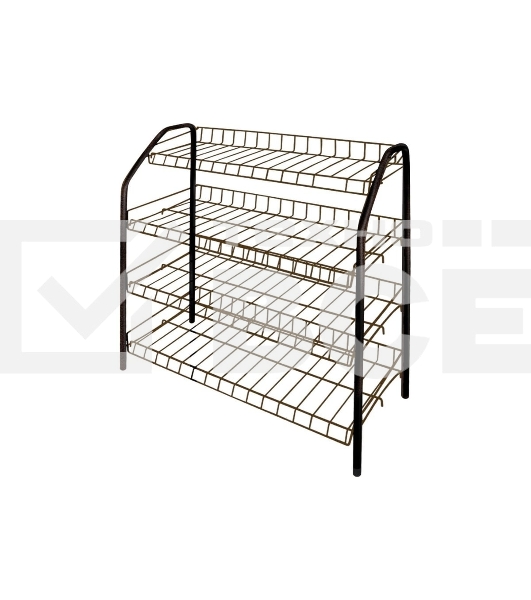 Этажерка НИКА ЭТ1/А, медный антик, 4 полки 700x660x300