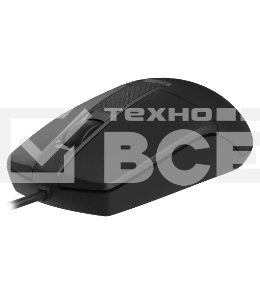 Мышь проводная A4Tech OP-330S черный, 1200 dpi, USB, кнопки - 3