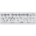 Клавиатура проводная Acer OKW400 белый USB Multimedia (ZL.KBDEE.01B) кабель 1.8м, фото 1