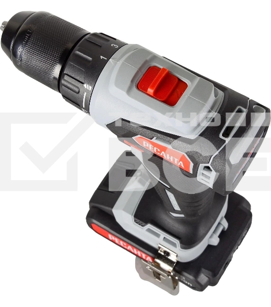 Дрель-шуруповерт аккумуляторная Ресанта ДА-20-2ЛК-Б 75/14/10, Аккумуляторная, 20В, 2 АКБ, Кейс