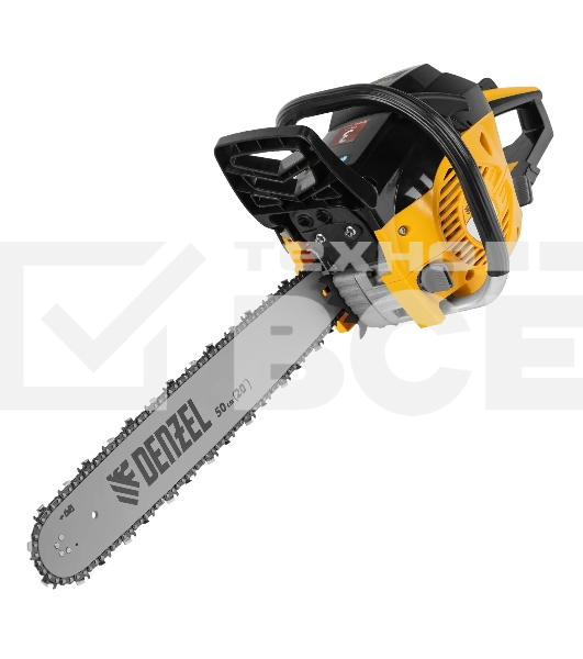 Пила цепная бензиновая Denzel DGS-5820, шина 50 см, 58см3, 4,1 л.с., шаг 0,325, паз 1,5 мм