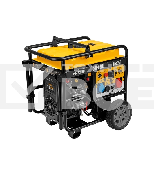 Электрогенератор бензиновый Denzel PS-120EAD-3, 12 кВт, 110 дБ, 180 кг
