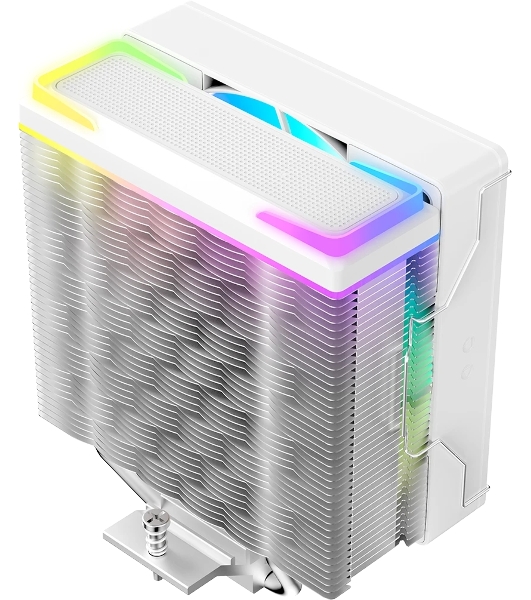 Кулер для процессора Ocypus Delta A40 SE WH ARGB, 120мм ARGB FAN, Top ARGB Panel, 4 HEAT PIPES, 4-PIN PWM, 800-1800 RPM, 31DBA, HYDRO BEARING, LGA115X/1200/1700/18XX, AM4/AM5