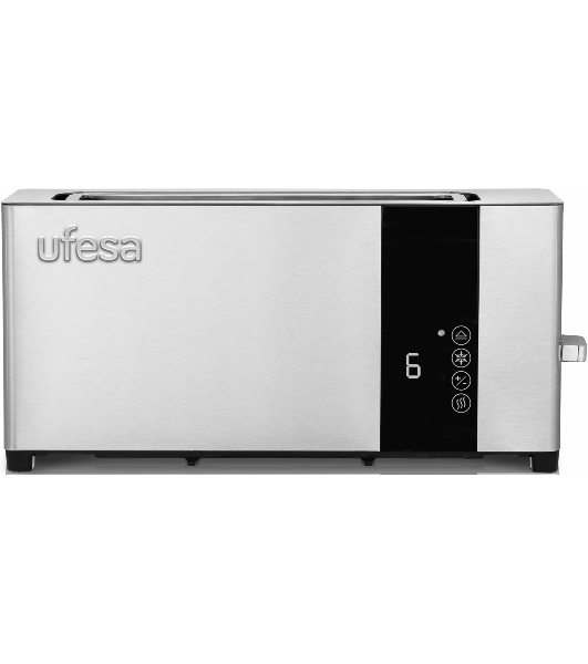 Тостер Ufesa Plus Delux нержавеющая сталь, 1050 Вт, 1 слот