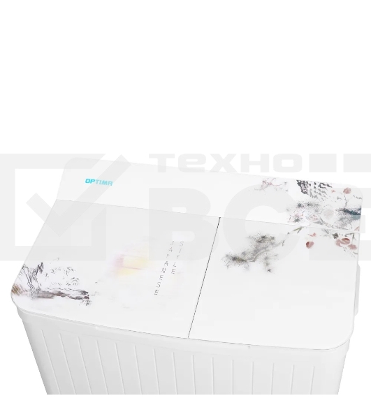 Стиральная машина OPTIMA МСП-66СТ белая, загрузка вертикальная 6кг, 1350 об/мин., класс: A