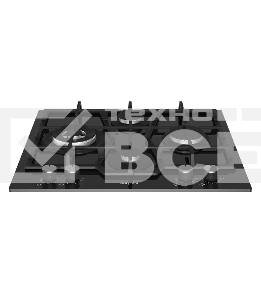 Встраиваемая варочная поверхность Hotpoint HGS 62FD/BK, независимая, черный