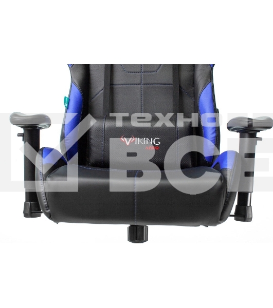 Кресло игровое Бюрократ VIKING 5 AERO BLUE черный/синий искусственная кожа