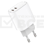 Сетевое зарядное устройство с двумя портами USB-C + USB-C, 20Вт Rexant, фото2
