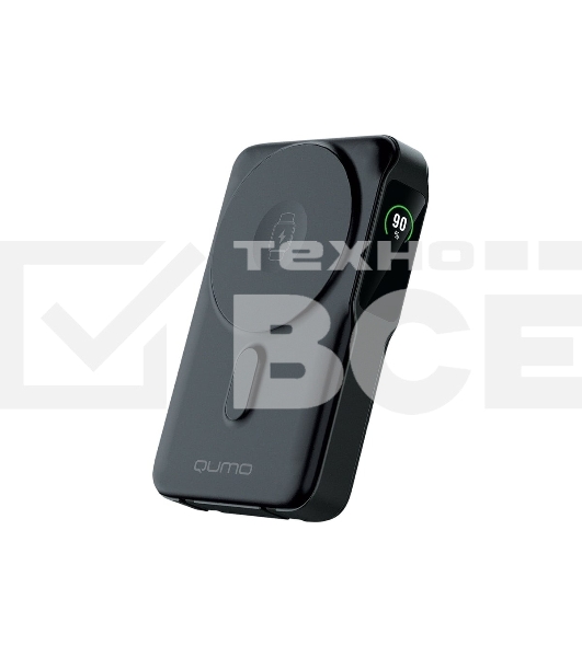 Портативный аккумулятор QUMO Future Magnetic PowerAid 10000mAh Ultra 5in1 W15 черный FMPA-10C-S2
