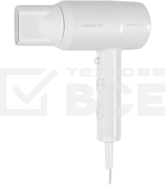 Фен Polaris PHD-2044TI белый/серый