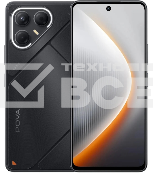 Смартфон Tecno Pova 7 5G LJ7, 8/256Gb, черный