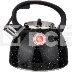 Чайник для плиты Agness 907-045 черный МРАМОР нерж. 2,5 л, фото3